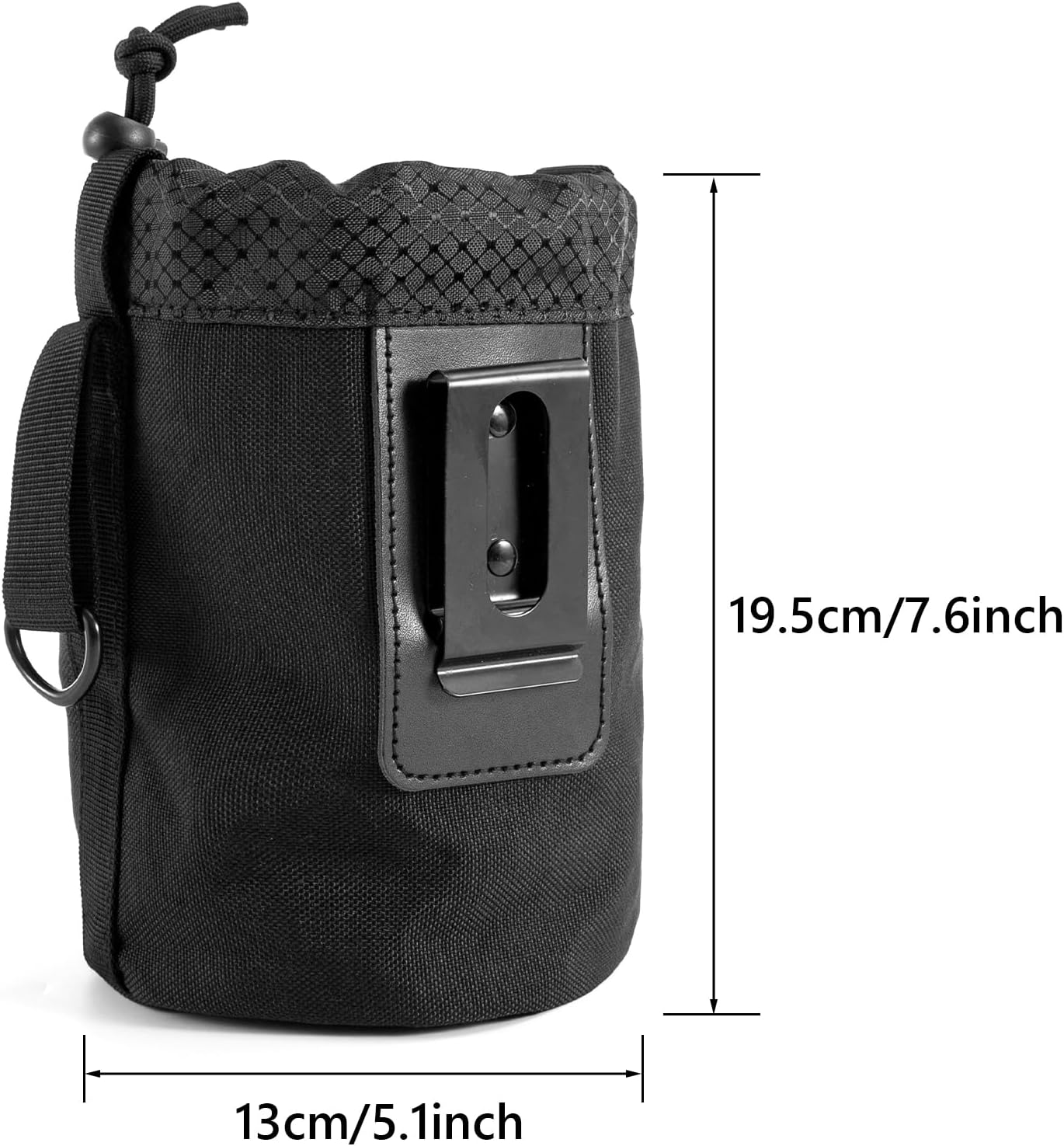 Clip-On Tool Belt Bag for Tools, Screws, and Nails - Great for an Electrician, HVAC Tech, Plumber, Carpenter, Contractor, Handy Man, and Any Tradesperson Who Wears a Small Utility Pouch