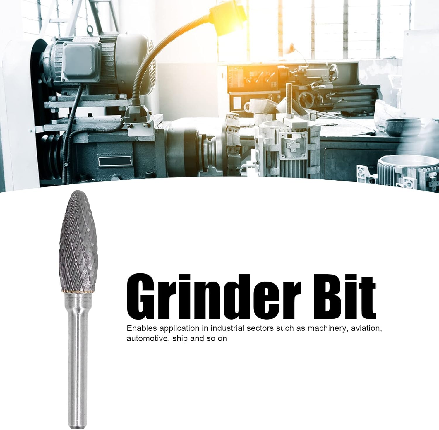 Burr Double Cut Grinder Tool Metal Chamfering Grooving Practical Application Machinery Aviation image number 2