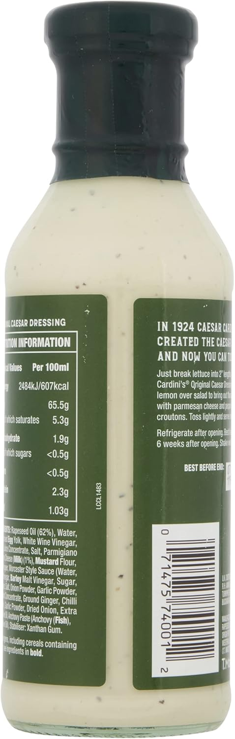 Cardini'S Original Caesar Dressing 350Ml (Pack of 6) image number 1