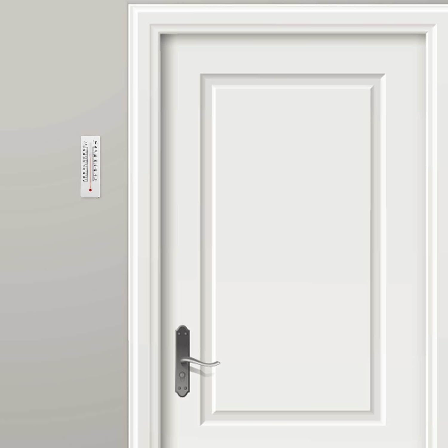 MAGICLULU 2Pcs Thermometer Style Outdoor Key Hider Box Weatherproof Wall Mount Hidden Key Holder for Small Valuables Home Office Garden