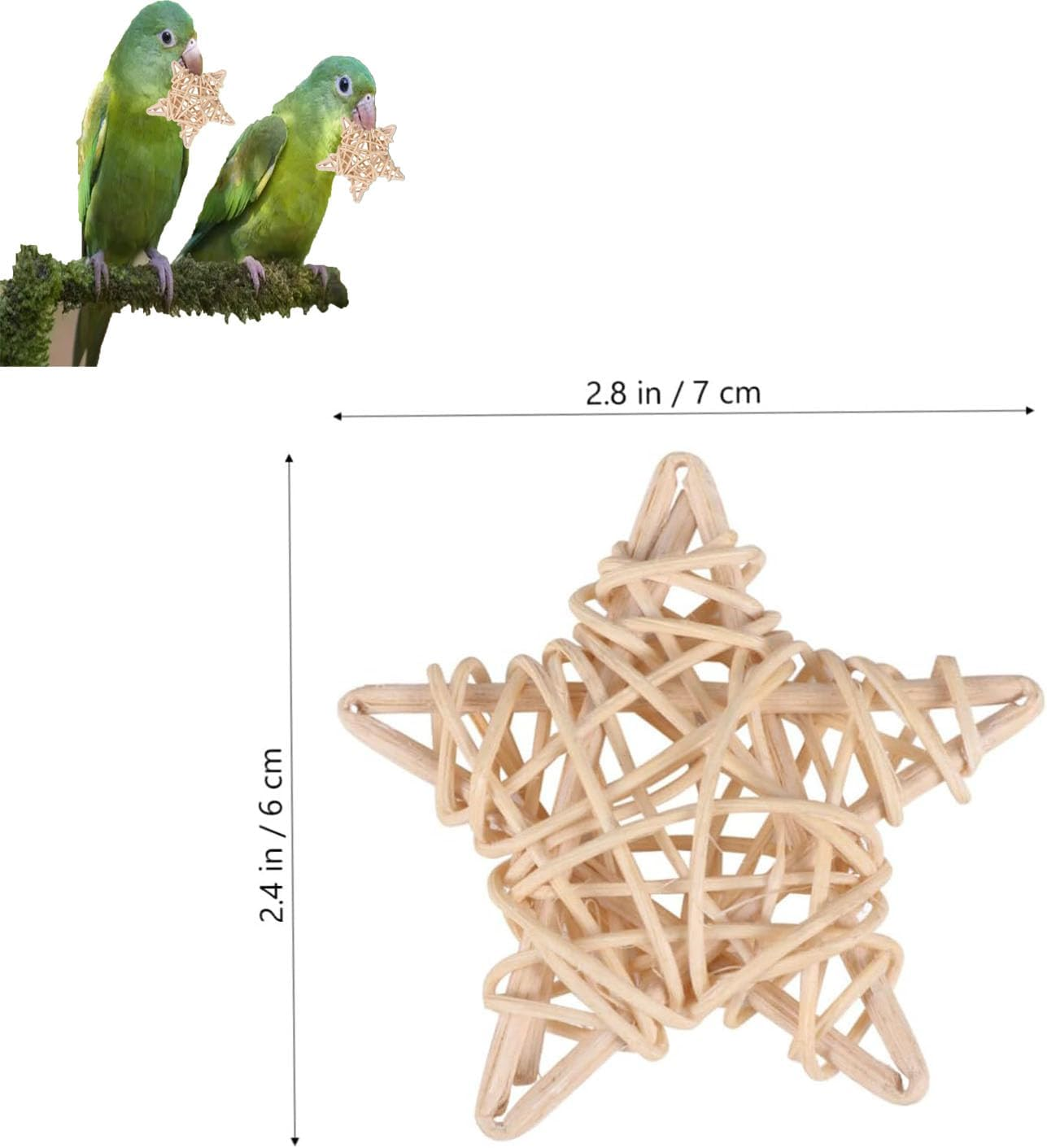 XUTONG 5Pcs Small Animal Chew Toy for Rabbits Bird Pet Chew Toy Tooth Cleaning Toy Wedding Decoration Hamster Carrier Cage image number 3