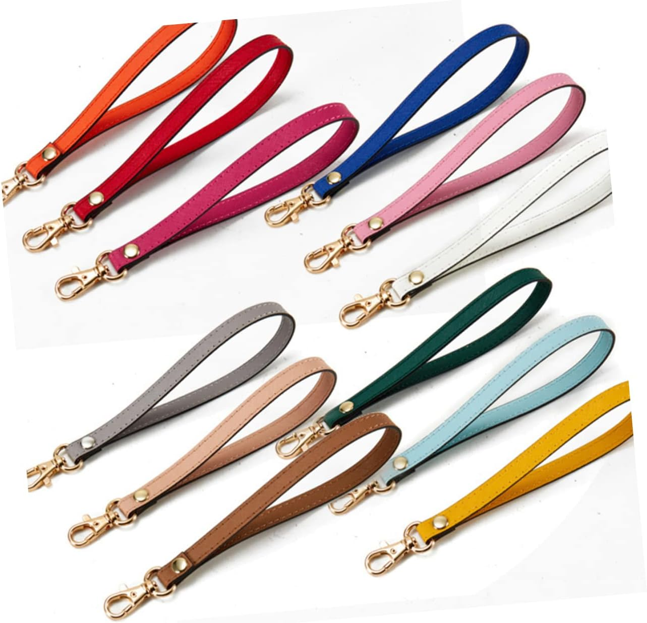 YOSADIER Leather Wrist Strap Wristlet for Clutch Wallet Keychain Purse Replacement Strap with Lock