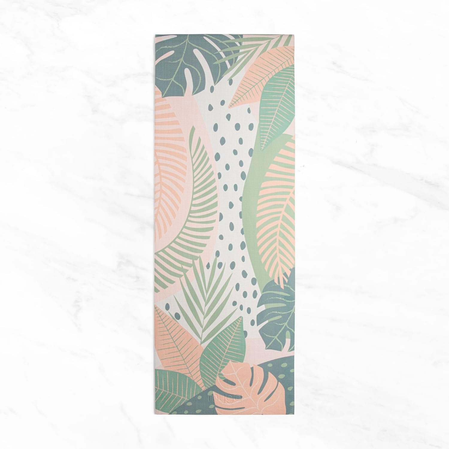 Myga 6Mm Printed Yoga Mat - Non-Slip Exercise Mat for Men & Women - Thick & Comfortable for Yoga, Pilates & Meditation - Lightweight & Durable for Home, Gym & Travel - 173Cm X 61Cm - Palm image number 3