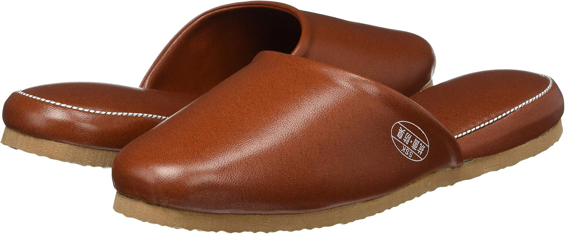 Endoshoji SSK-5202 Professional Antibacterial Slippers, Medium, Brown, Anlin PVC, Bottom EVA Sponge, Made in Japan image number 1