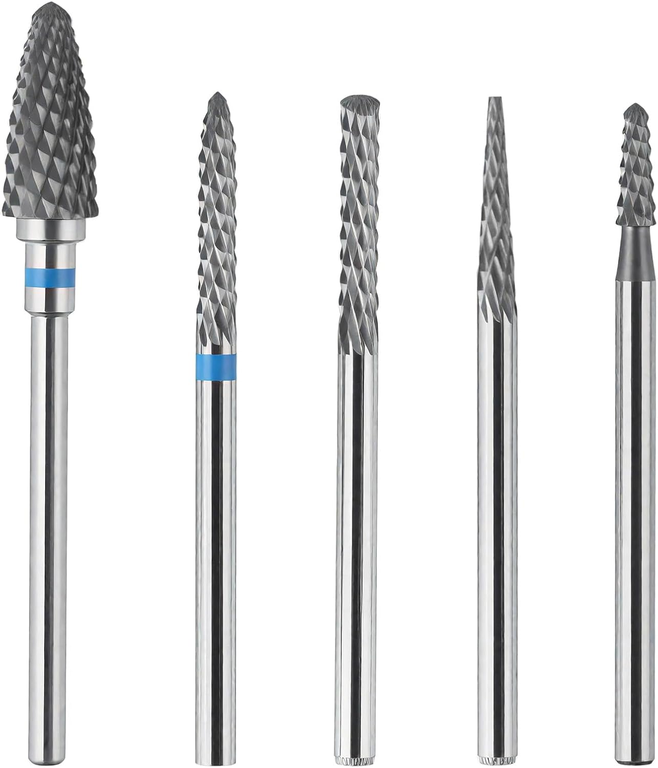 Essencenest 5 Pcs Nail Drill Bits Set, Tungsten Carbide Diamond Nail Drill Bits for Electric E-File Manicure Pedicure Tools, Acrylic Gel Nails Cuticle Remover Kit image number 6