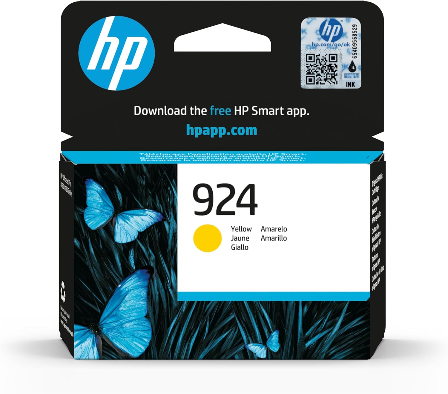 HP 924E (XL) Black Ink Cartridge & 924 Standard Capacity Cyan/Magenta/Yellow Printer Ink Cartridge, 4-Pack, Compatible with Officejet Pro 8134E 8122E 8124E 8135E 8125E 8132E Series image number 5