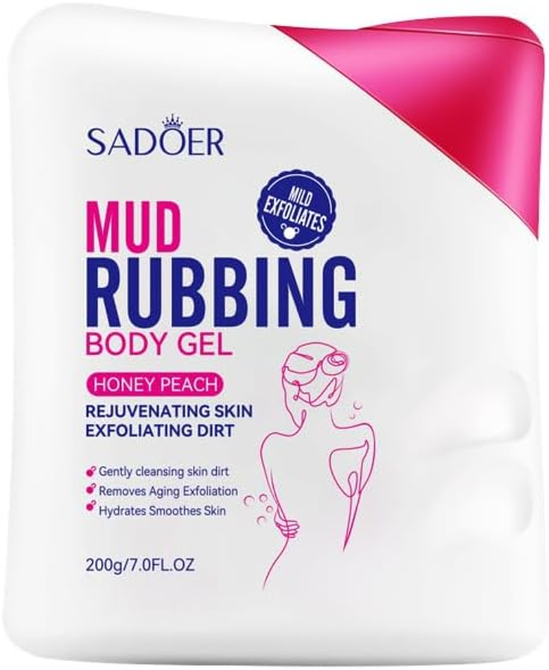 Honey Peach Rubbing Mud Bath Treasure, Decontamination and Oil Control Cleaning Matte Cream, Mud Bath Treasure, Matte Cream (Honey Peach Rubbing Mud Bath Treasure 200Ml)