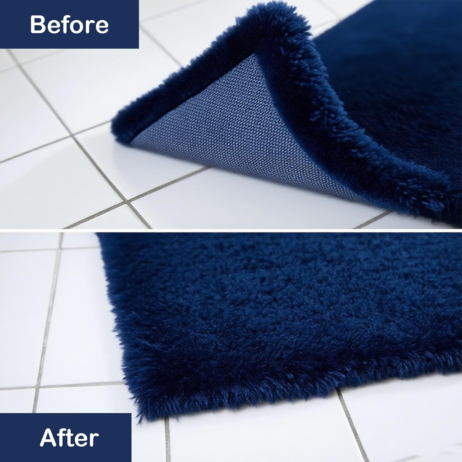 Zvorgath 4 Pcs Rug Pad Gripper, Vacuum Tech Rug Pad Gripper, anti Curling, Non Slip, Reusable for Carpets, Floor Mats,Tile Floors, Wall,