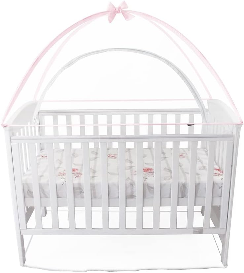 Babyhood Cot Canopy Net, Standard, Pink