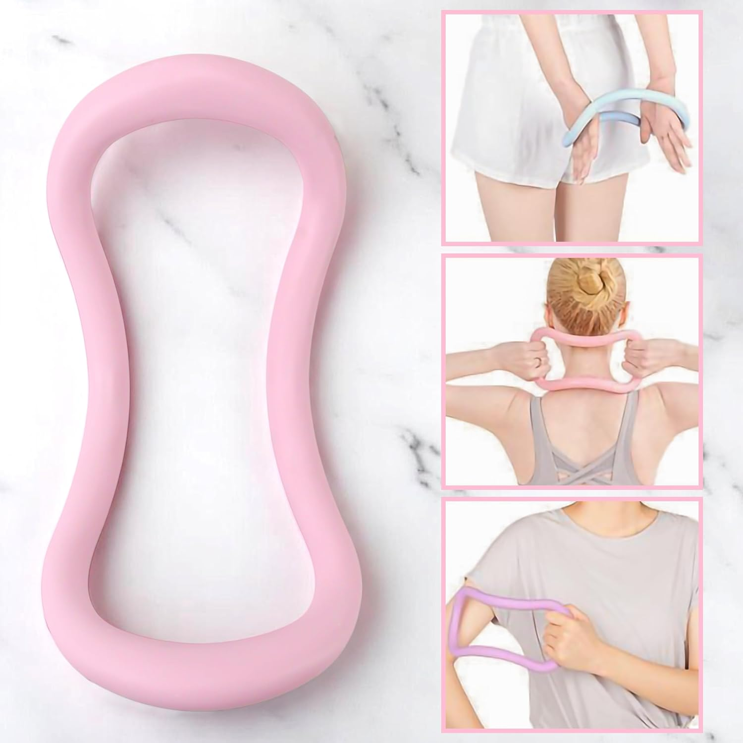 Yoga Equipment Yoga Ring &ndash; Pilates Ring Yoga Circles Fitness Sport Home Training Resistance Support Tool &ndash; Calf Massage & Pilates Circles with Massage Points image number 6
