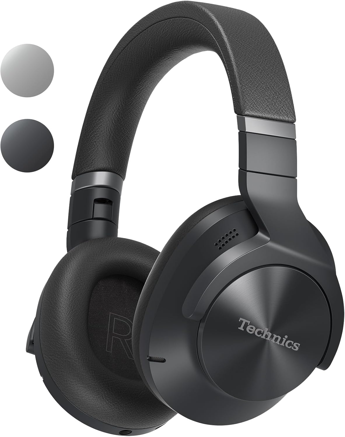 Technics Premium Noise Cancelling, Multi-Point Wireless Bluetooth Headphones with up to 50 Hours Play Back and Mic, Silver (EAH-A800E-S)