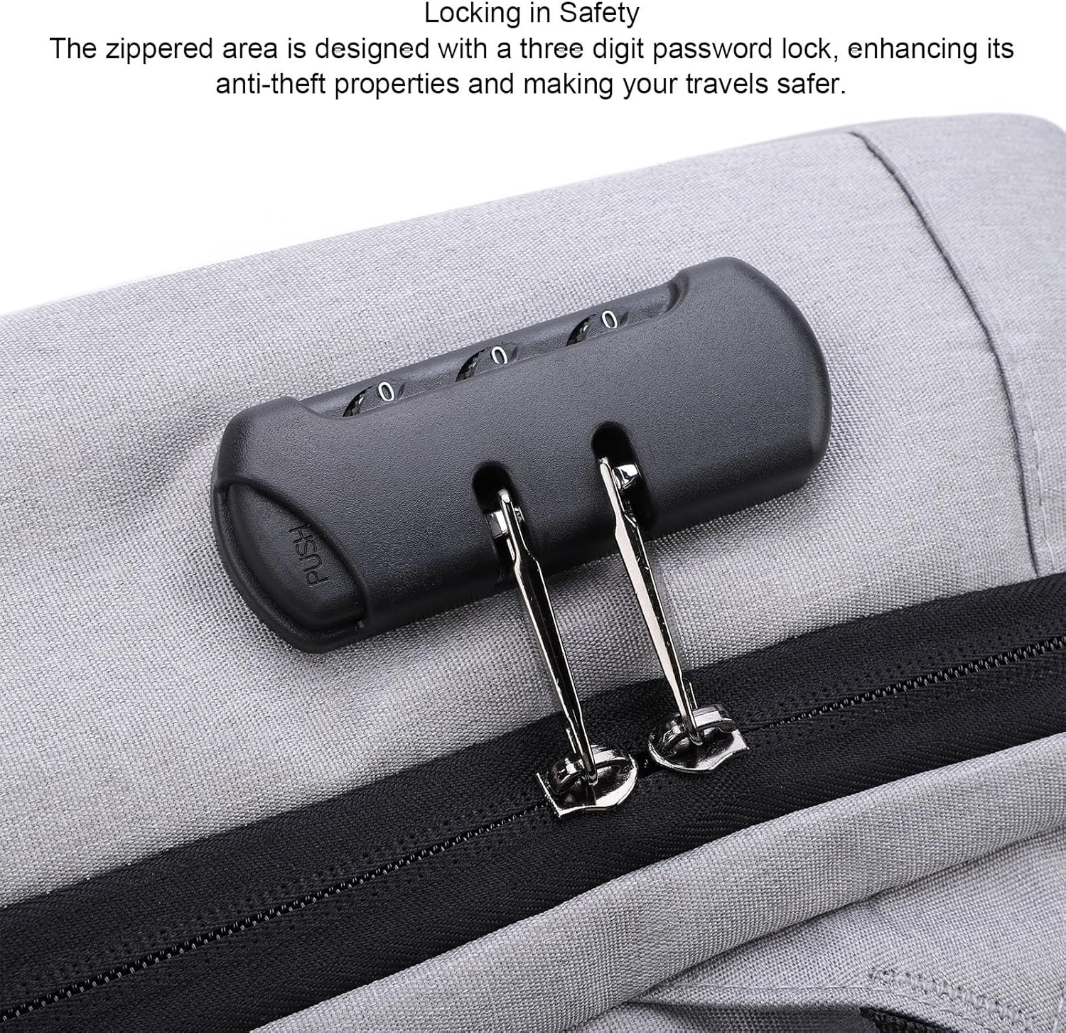 Satellite Dish Router Accessories Storage Bag, Mini Bag with Anti-Theft USB Charging Port, Breathable Laptop Backpack Water Resistant Travel Friendly image number 4