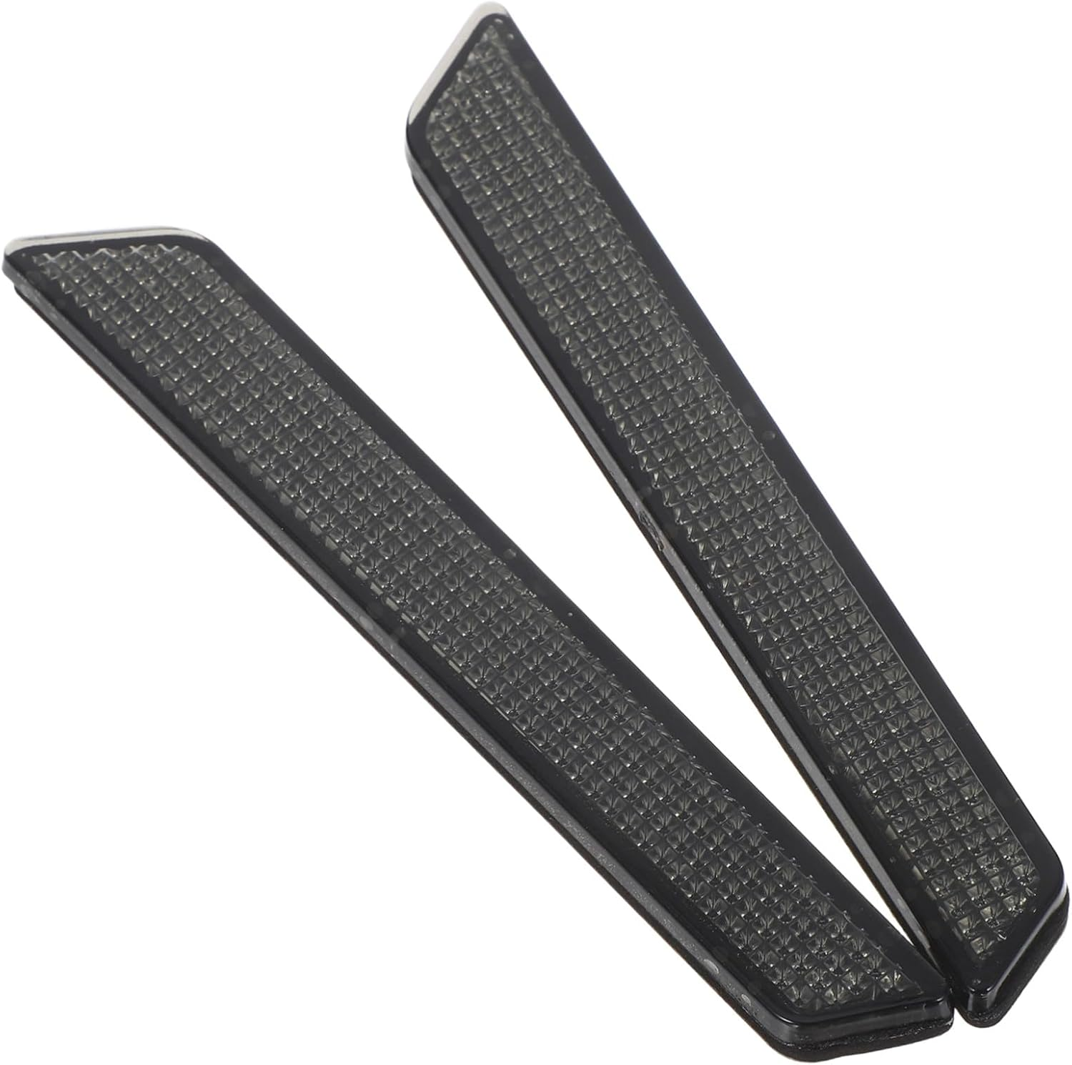 Abs Plastic Reflective Latch Covers for Touring Saddle Bags Night Riding Safety Reflector Inserts Motorcycle Accessories with Easy Installation Grey