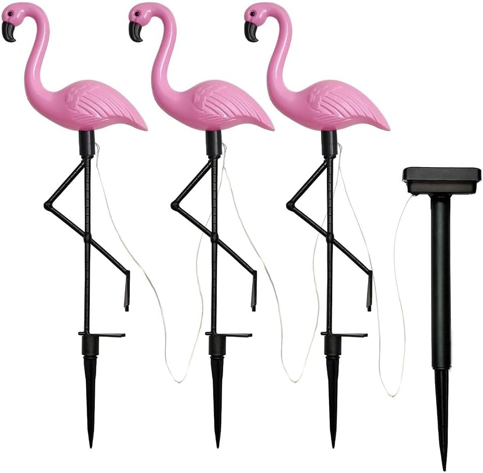 Flamingo Decorative Light,Solar Garden Light,Flamingo Garden Decor,Solar Powered Stake Light,For Yard Patio Lawn Pathway Walkway Driveway,Birthday Holiday Party Night Decoration image number 5