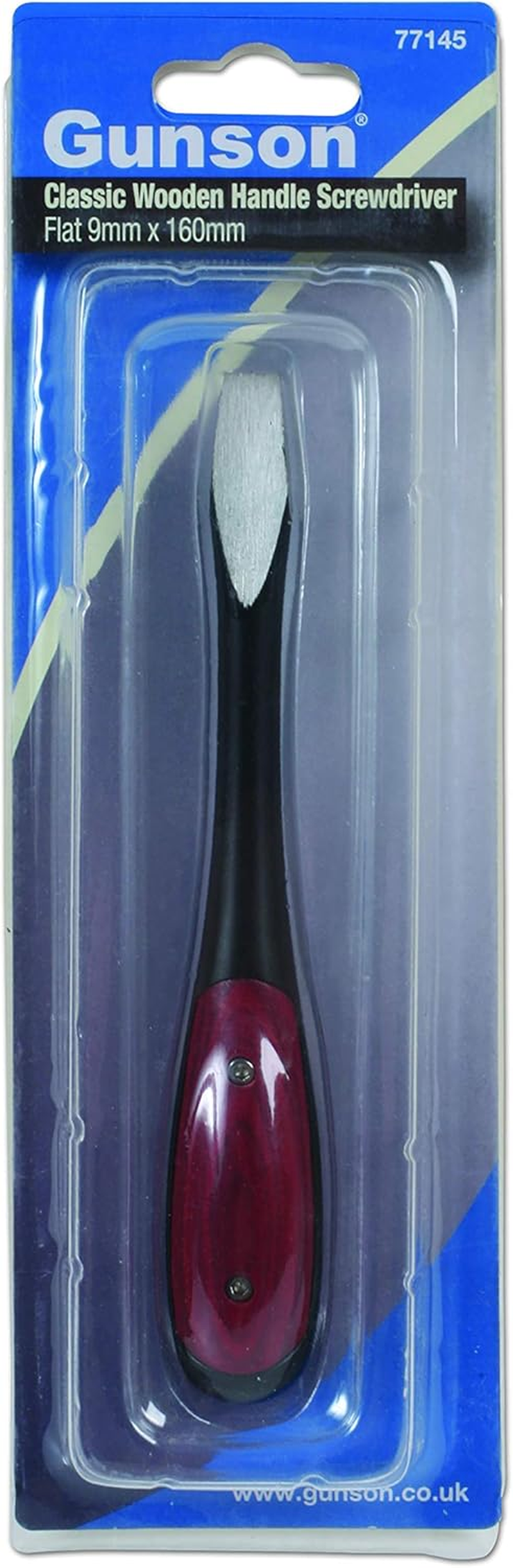 Gunson 77145 Classic Wooden Handle Screwdriver-Flat 9Mm X 160Mm image number 2