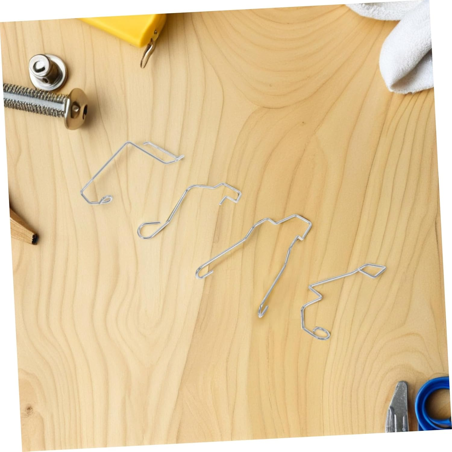 JECOMPRIS 12Pcs Sturdy Stainless Steel Car Headlight Bulb Retainer Clamps Easy Installation Fit image number 2