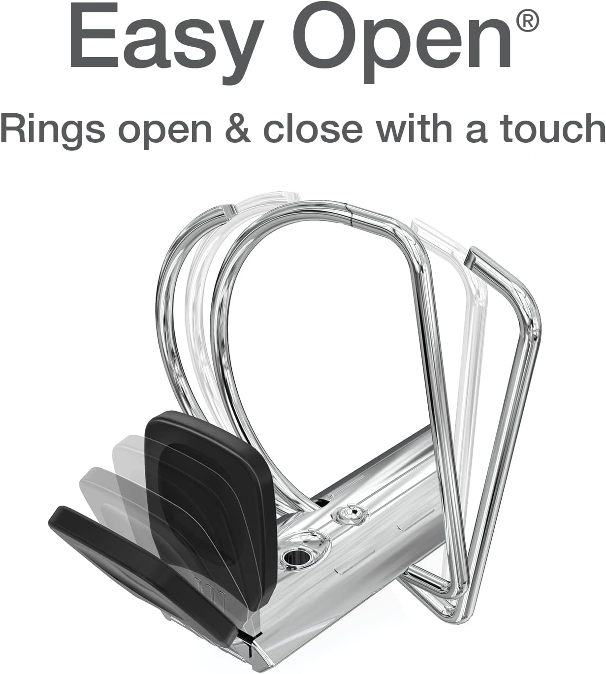 Oxford 3 Ring Binders, Binders for School, 1.5 Inch One-Touch Easy Open D Rings, 3-Sided View Binder Covers, Xtralife Hinge, Non-Stick, Pvc-Free, Natural Pastels, 375-Sheet Capacity, 4 Pack (79918) image number 4