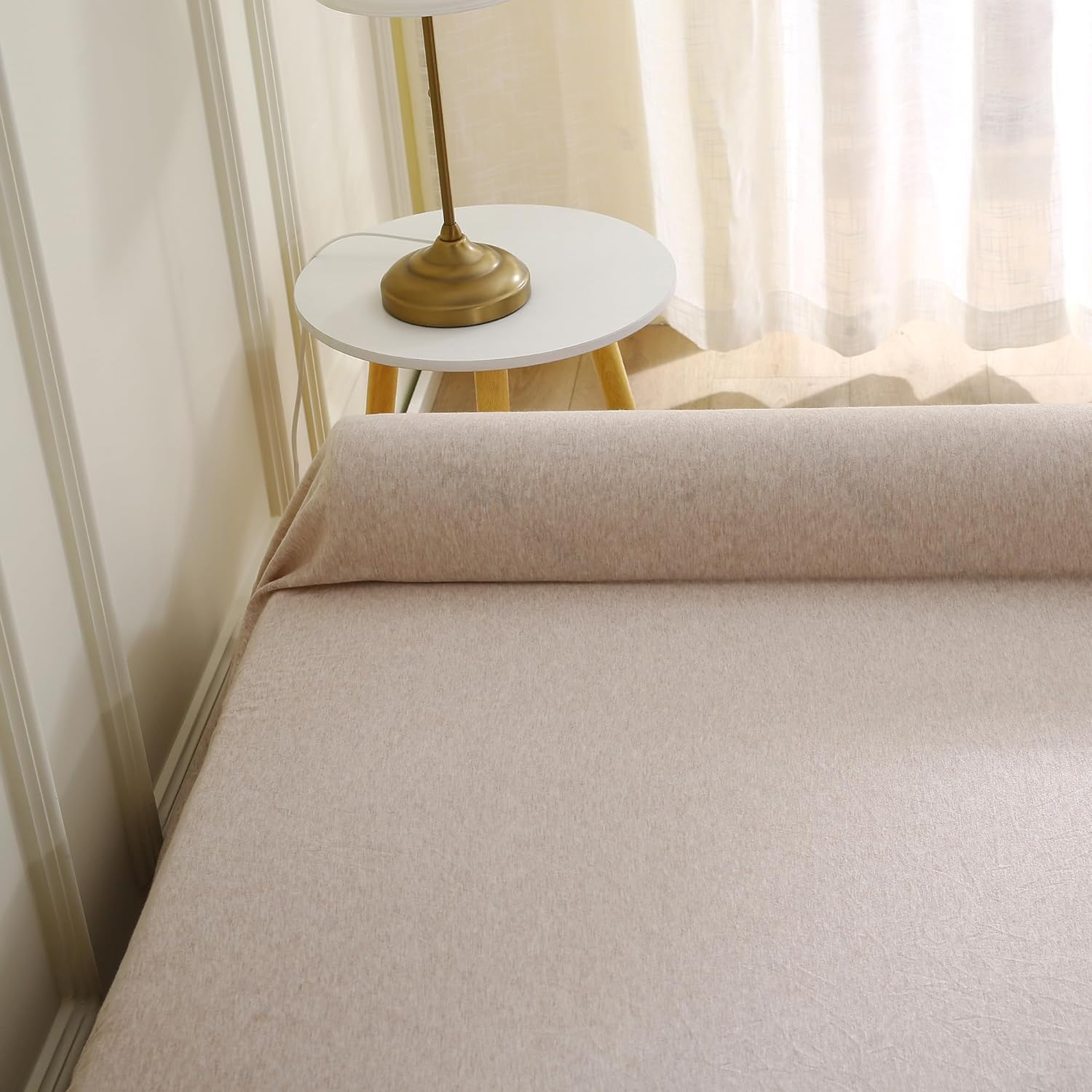 Fond + Found 2 Pack Mesh Fabric Bed Rail Bumpers Foam Safety Bed Rail for Kids Toddlers, Non-Slip Bed Bumper Breathable Washable Cover for Twin, Queen, King Beds image number 6