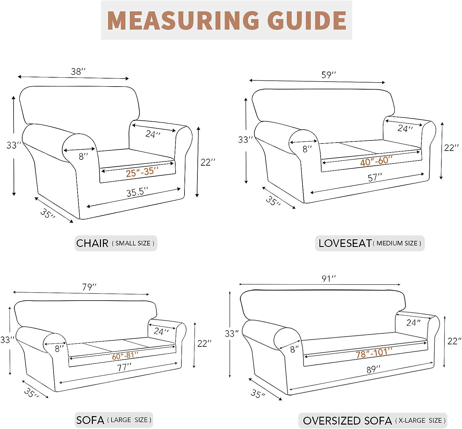 Easy-Going 100% Waterproof Couch Cover, Dual Waterproof Sofa Cover, Stretch Jacquard Sofa Slipcover, Leakproof Furniture Protector for Kids, Pets, Dog and Cat (Sofa, Cream) image number 5