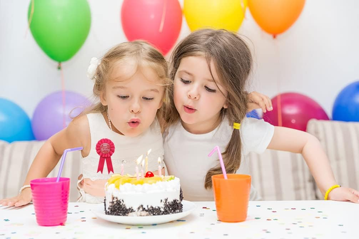 It'S My Birthday Ribbon,Satin Fabric Birthday Women or Men Tinplate Badge Pin,Happy Birthday Queen King Party Button Pins,Girls and Boy Brooches(Black) image number 2