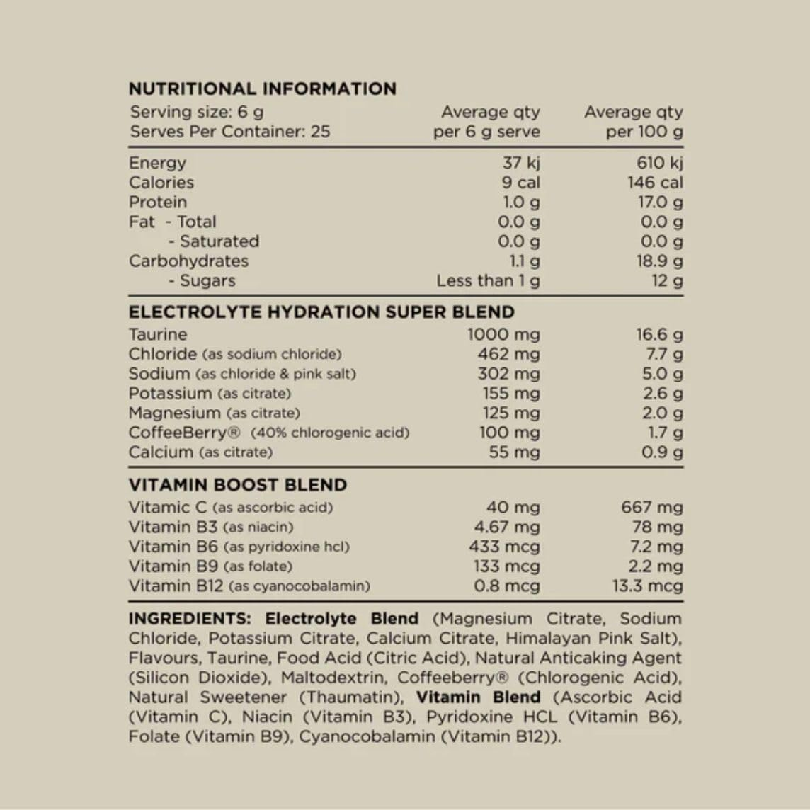 Switch Nutrition Hydrate Electrolyte Rehydration Blend 25 Serve Orange Crush