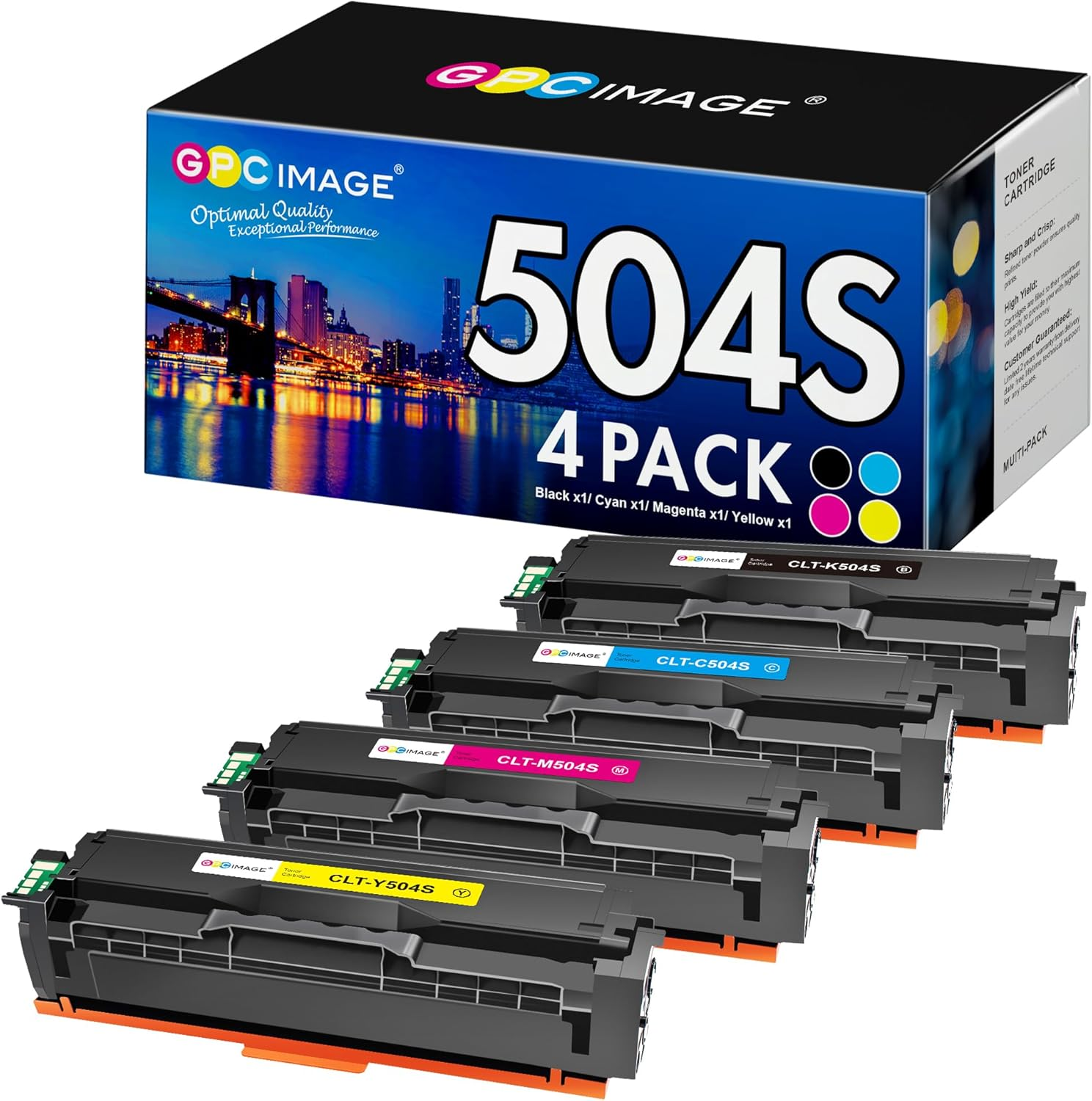 TN253 TN257 Toner Cartridge Compatible with Brother TN 253 TN 257 Toner Work with Brother HL-L3230CDW L3270CDW DCP-L3510CDW MFC-L3745CDW L3750CDW L3770CDW Printer ( 4 Pack )