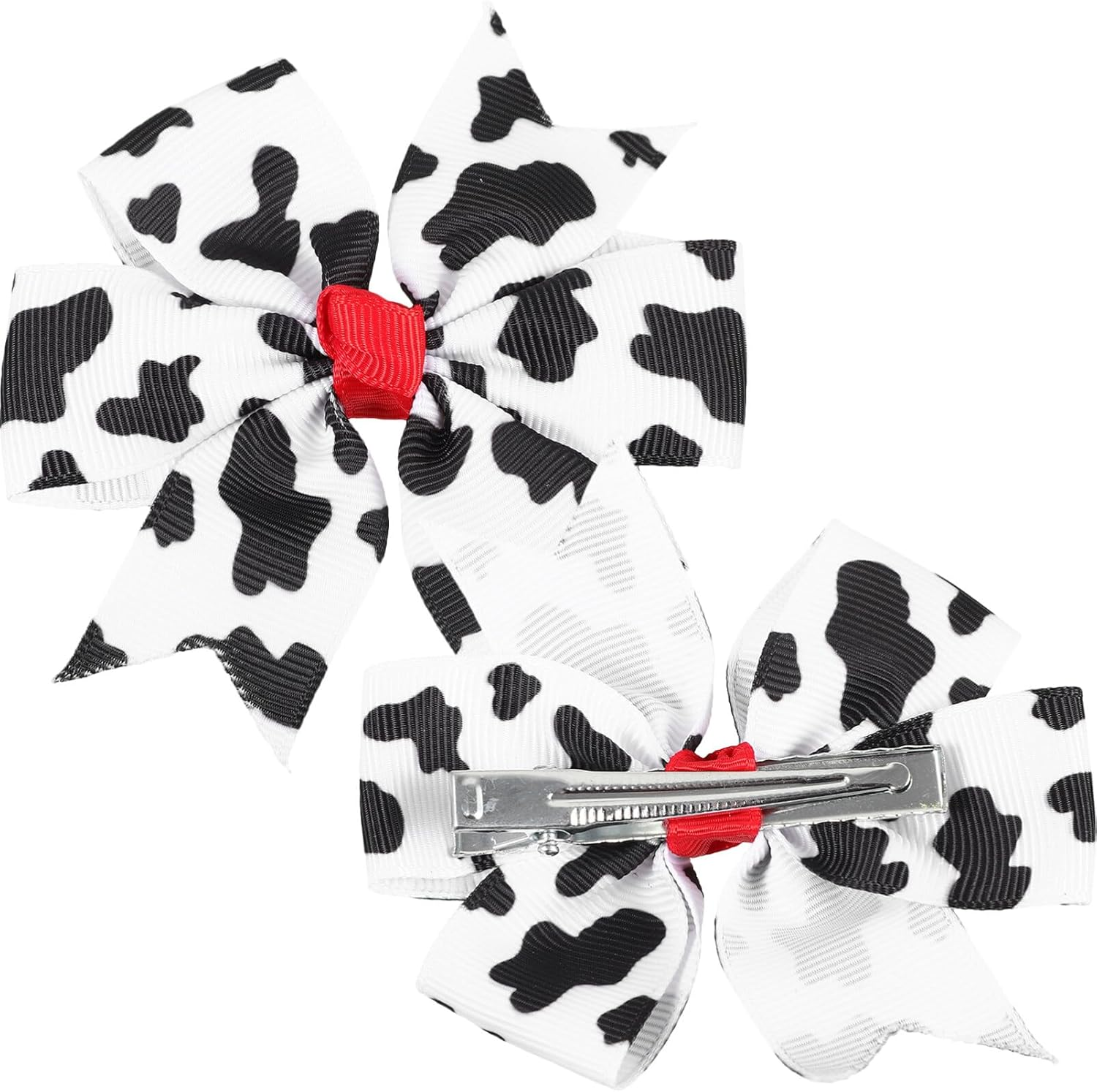 VALICLUD 2Pcs Bows Hair Clips for Girls Cute Barrettes Bowknot Design Accessories for Parties and Everyday Wear - White image number 2