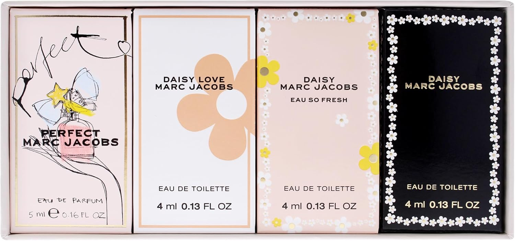 Marc Jacobs Daisy by Marc Jacobs for Women - 4 Pc Mini Gift Set 0.13Oz Daisy EDT Splash