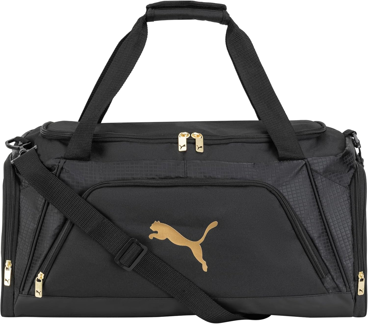 PUMA Evercat Accelerator Duffel Bag, Black/Gold, Black/Gold, Evercat Accelerator Duffel Bag