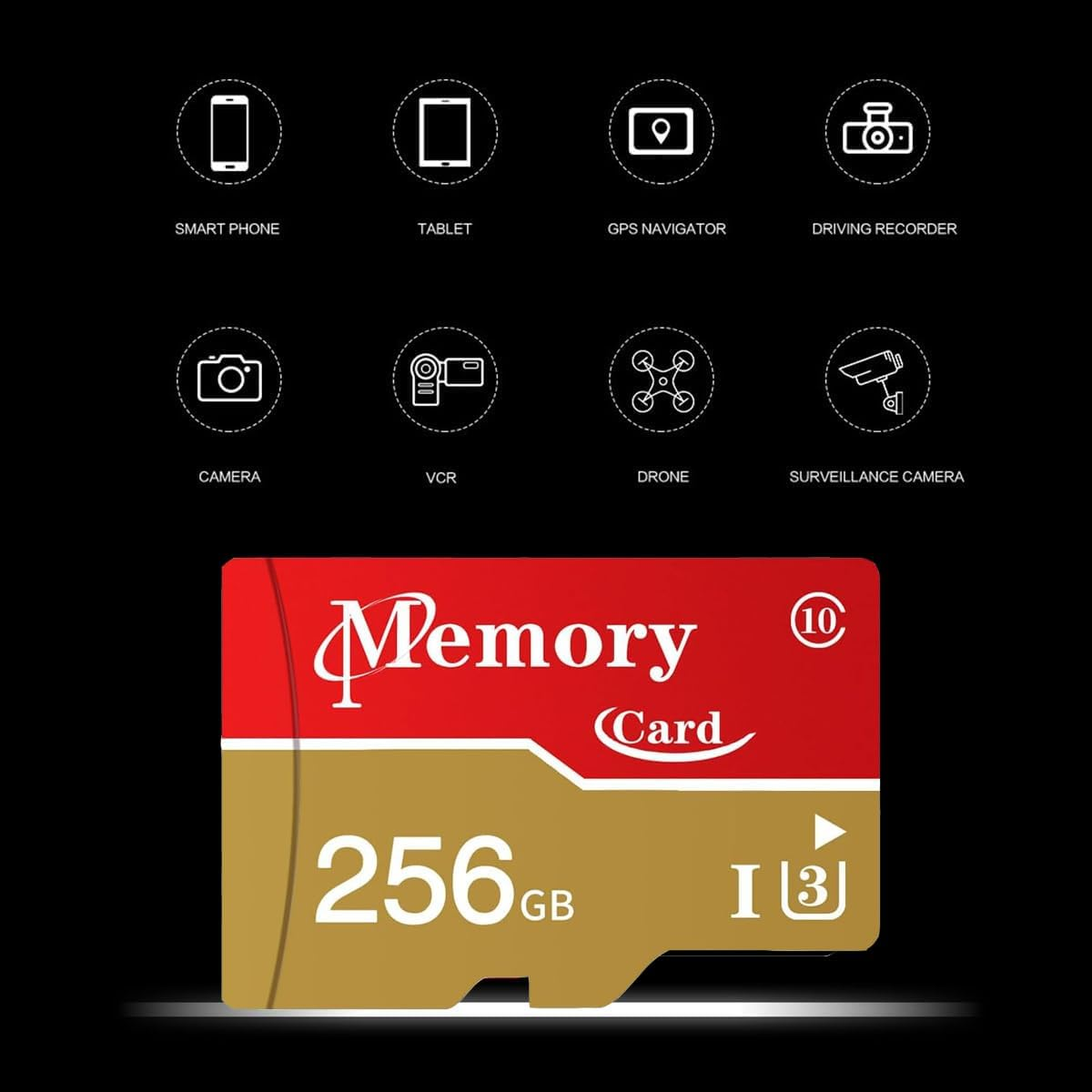 256GB 2 Pack Microxc Card Memory Card A2, UHS-I U3, V30, 4K, Micro Card,Full HD Microsd for Dashcams, Cams, Monitoring image number 2