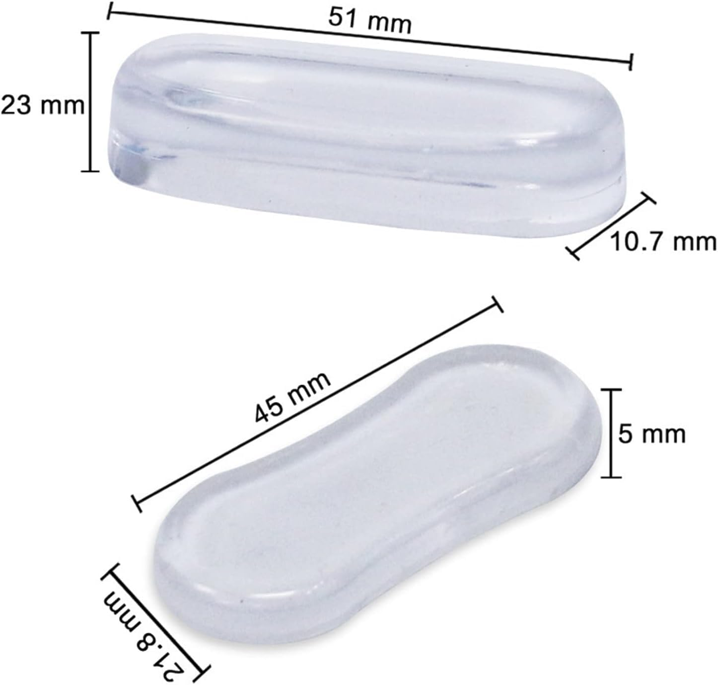 4 Pcs Transparent Toilet Seat Bumper Set, Silicone Strong Adhesive Toilet Seats Lid Bumpers, Toilet Seat Buffers Toilet Lid Rubber Pads For, Home, Hotel and Hospital Toilets, Adhesive Lid Buffers image number 2