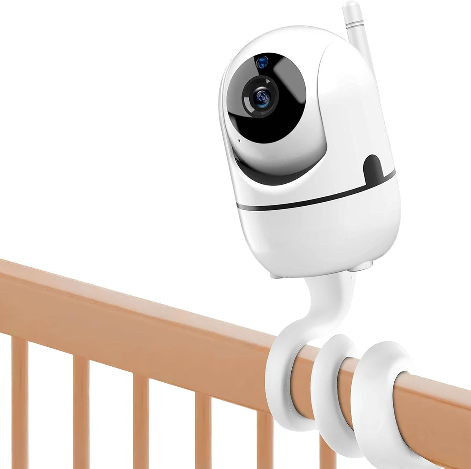 Baby Monitor Stand, 1 Psc Baby Monitor Holder, Baby Monitor Mount No Drilling, Compatible with Infant Optics DXR-8 Pro, Hello Baby Monitor Mount, Nanit, Universal Baby Camera Holder, Flexible image number 1