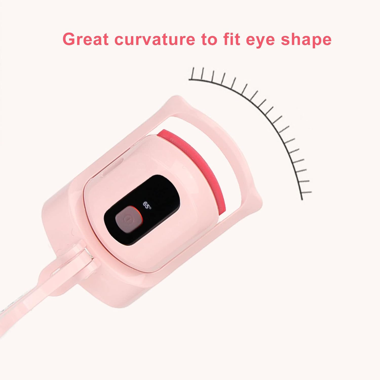 ELECTRIC HEATING EYELASH CURLER LCD TEMPERATURE CONTROLLED for ALL EYE SHAPES image number 3