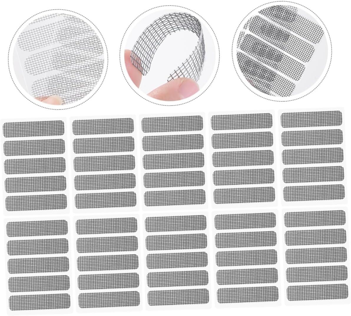 25 Sheets Screen Repair Patch Tape Self Adhesive Mesh Screen Door Repair Kit for Windows Rips and Tears Durable and Easy to Use for Home and Camping