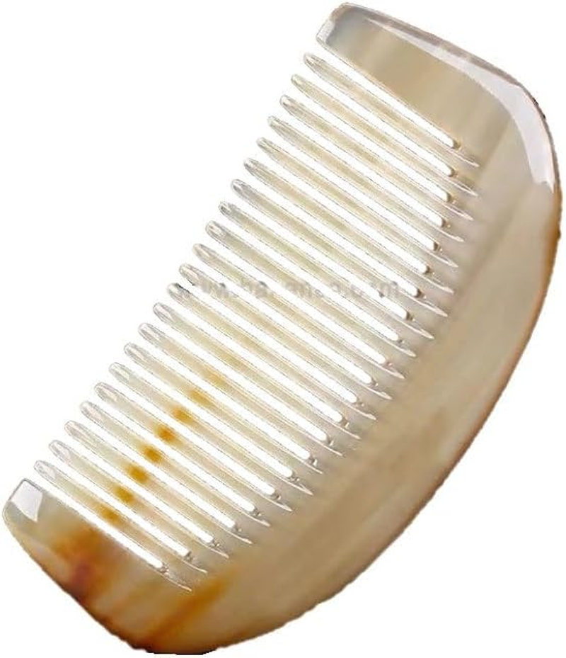 Anti-Static Handmade Grapefruit Segment Shaped Horn Comb Mini image number 6
