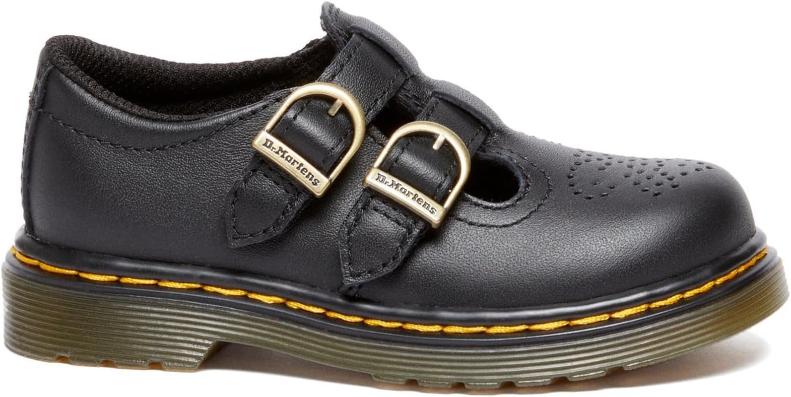 Dr. Martens Infants 8065 T Infants Mary Jane Shoe Softy T Leather, Black, UK image number 4