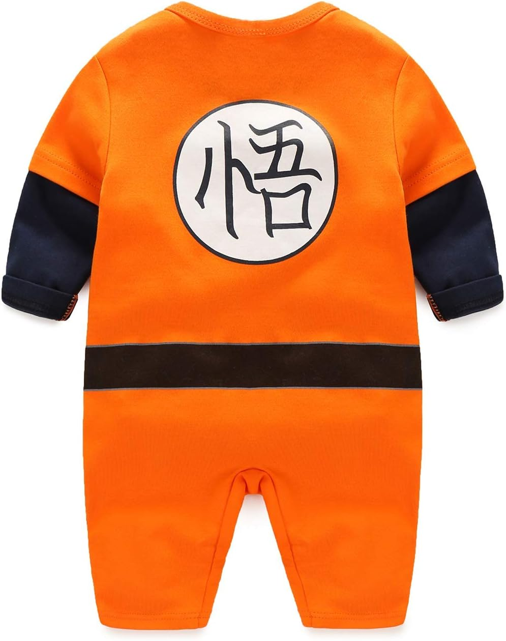 Daimenmeng Baby Romper Jumpsuits Cosplay Newborn Cotton Bodysuit One Piece Clothes for Boy Orange 9-12 Months/80, Orange image number 6