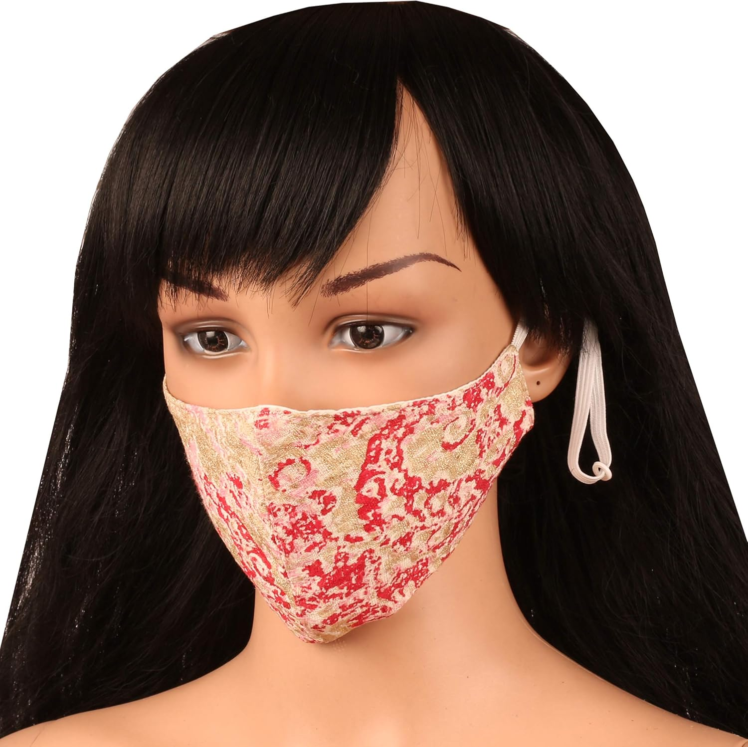 Touchstone Cotton Adjustable Filter Pocket 3 Layer Face Mask Reusable Washable for Men, Women