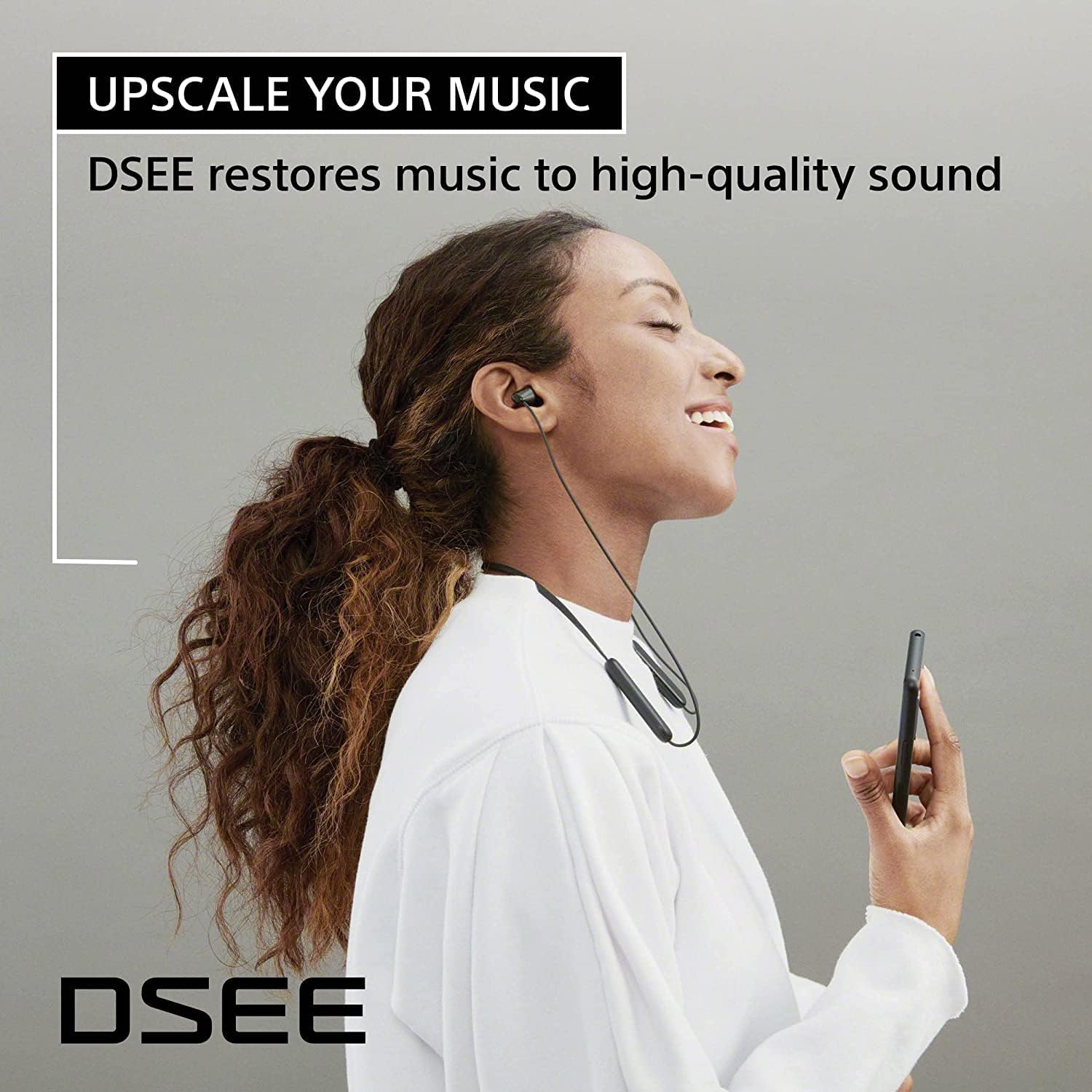 Sony WI-C100 Wireless In-Ear Headphones - up to 25 Hours of Battery Life - Water Resistant - Built-In Mic for Phone Calls - Voice Assistant Compatible - Reliable Bluetooth&reg; Connection - Taupe