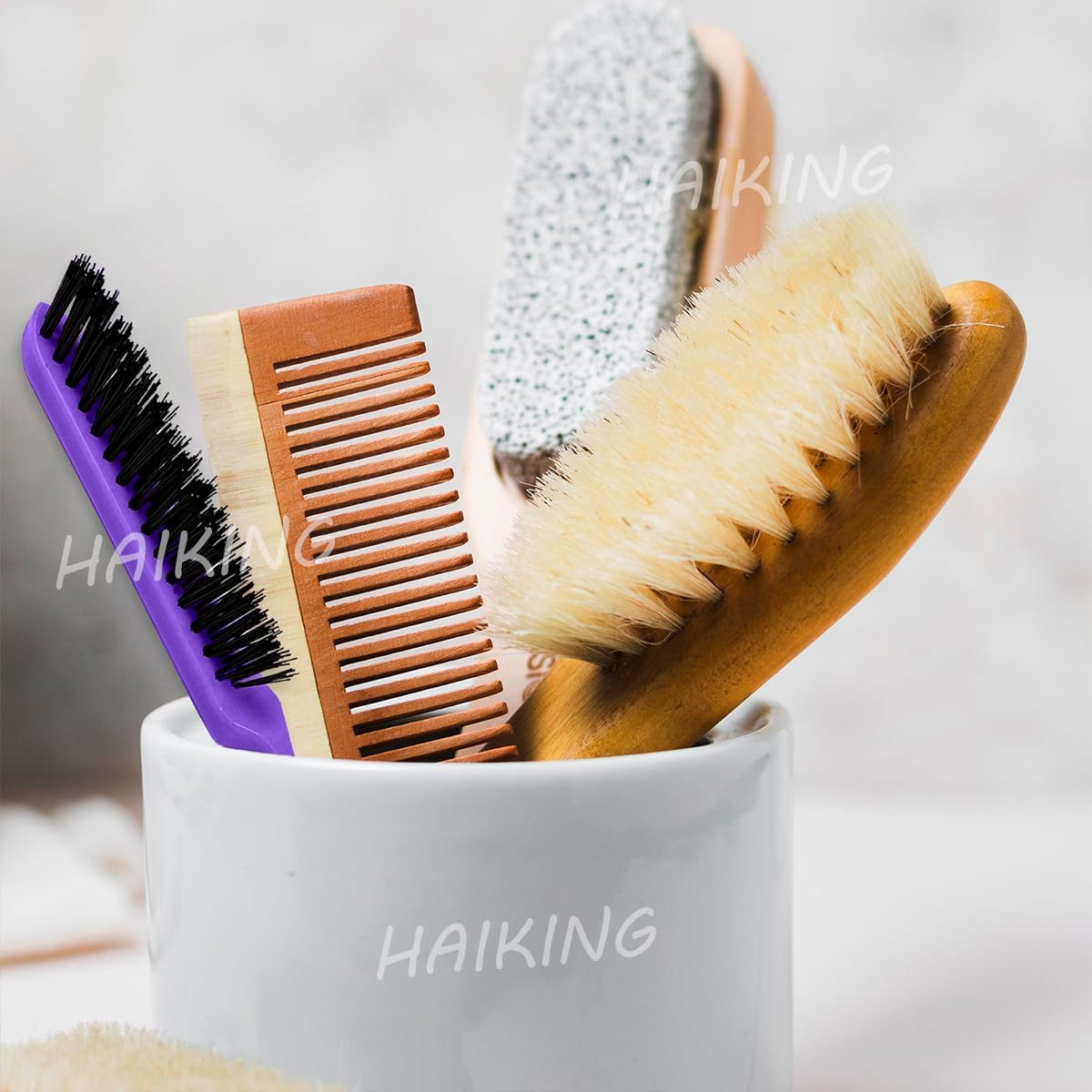 HAIKING Curly Hair Brush, 3 PCS Bounce Comb for Detangling, Styling Hair (3 Colors) image number 1