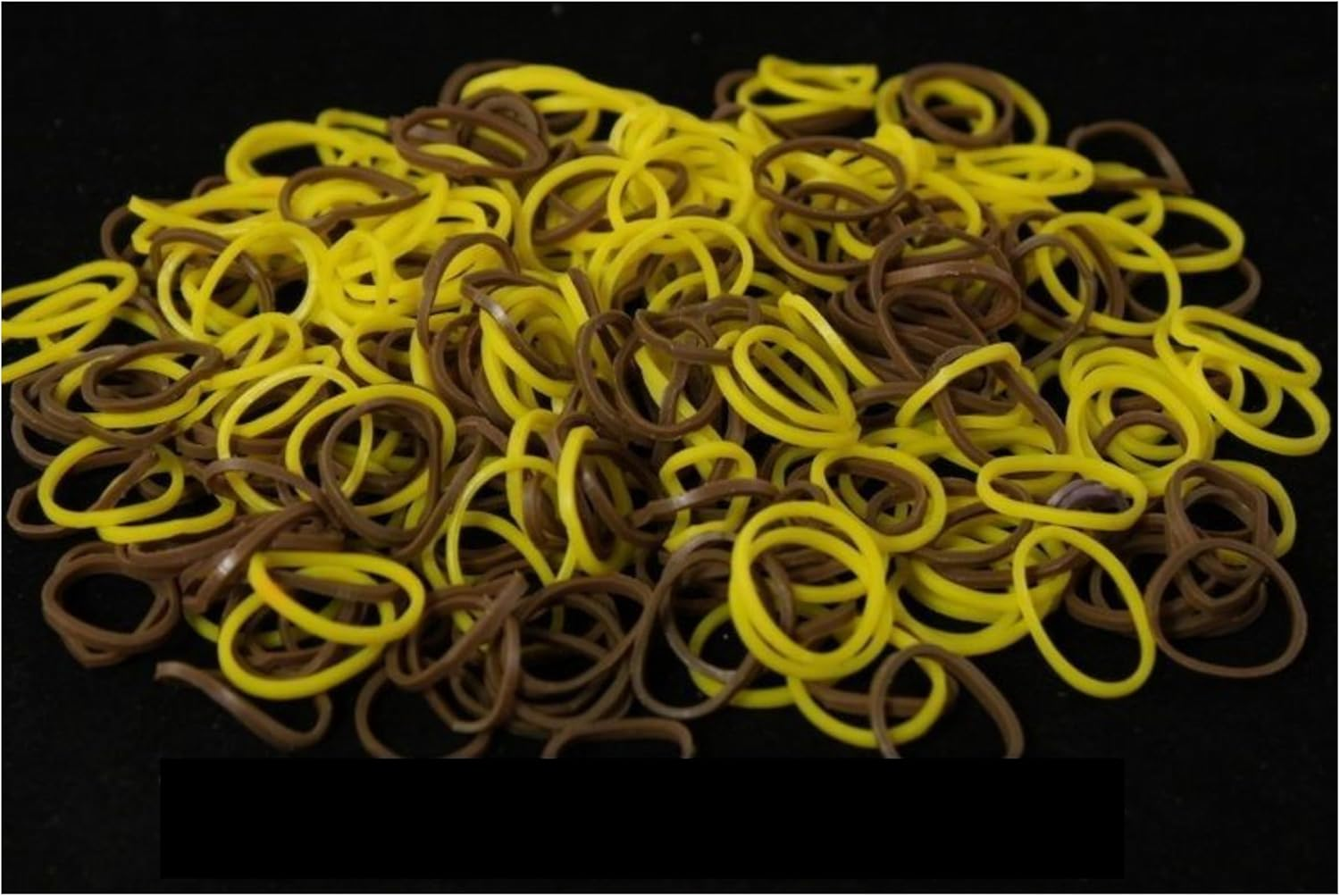 FIL 600+ Loom Bands Kit Refill W Hook S-Clips [Colour: Yellow] [Type: Bright Metallic Colours (600Pcs)]