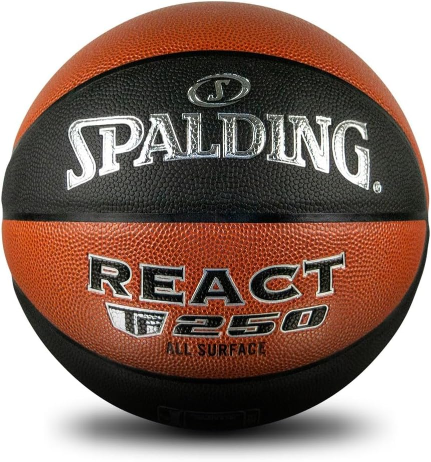 Spalding Varsity TF-150 Outdoor Basketball, Black & Orange, Size 4 image number 1