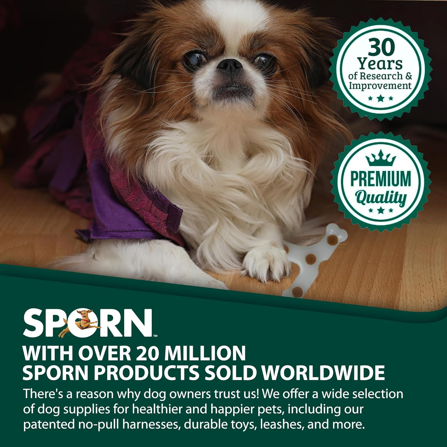 Sporn Durable Jerkey Favour Marrow Chew T-Bone Dog Toys White Small image number 2