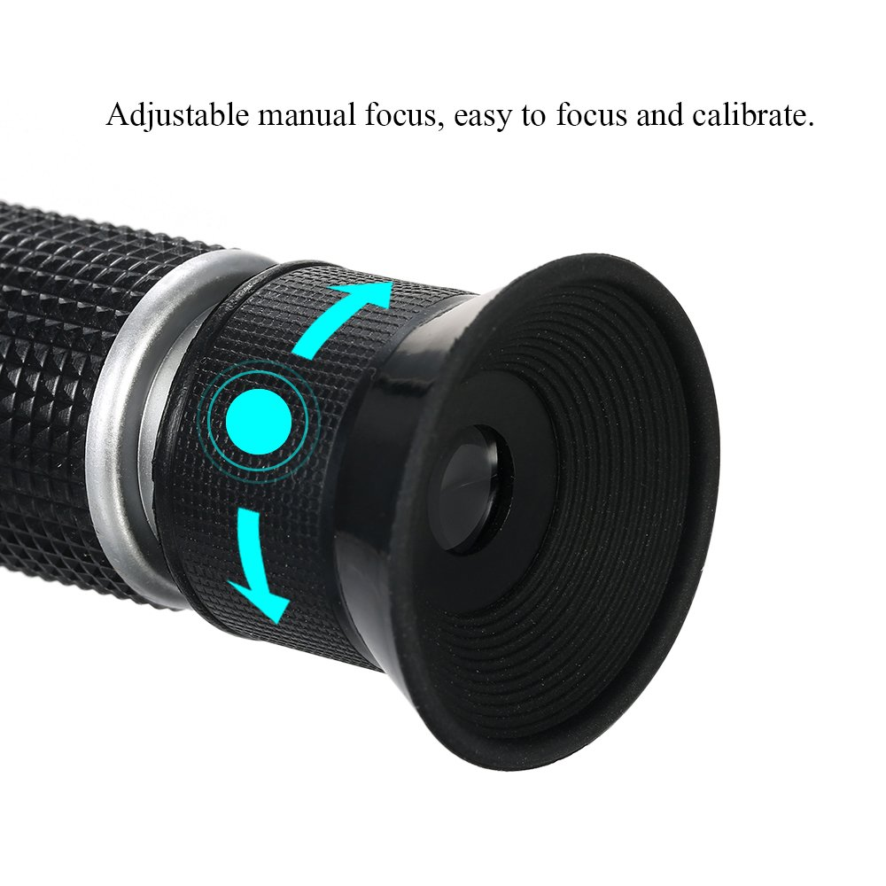 Portable Handheld ATC Antifreeze Refractometer Freezing Point Meter for Glycol Coolant Battery Acid Electrolyte Solution image number 3