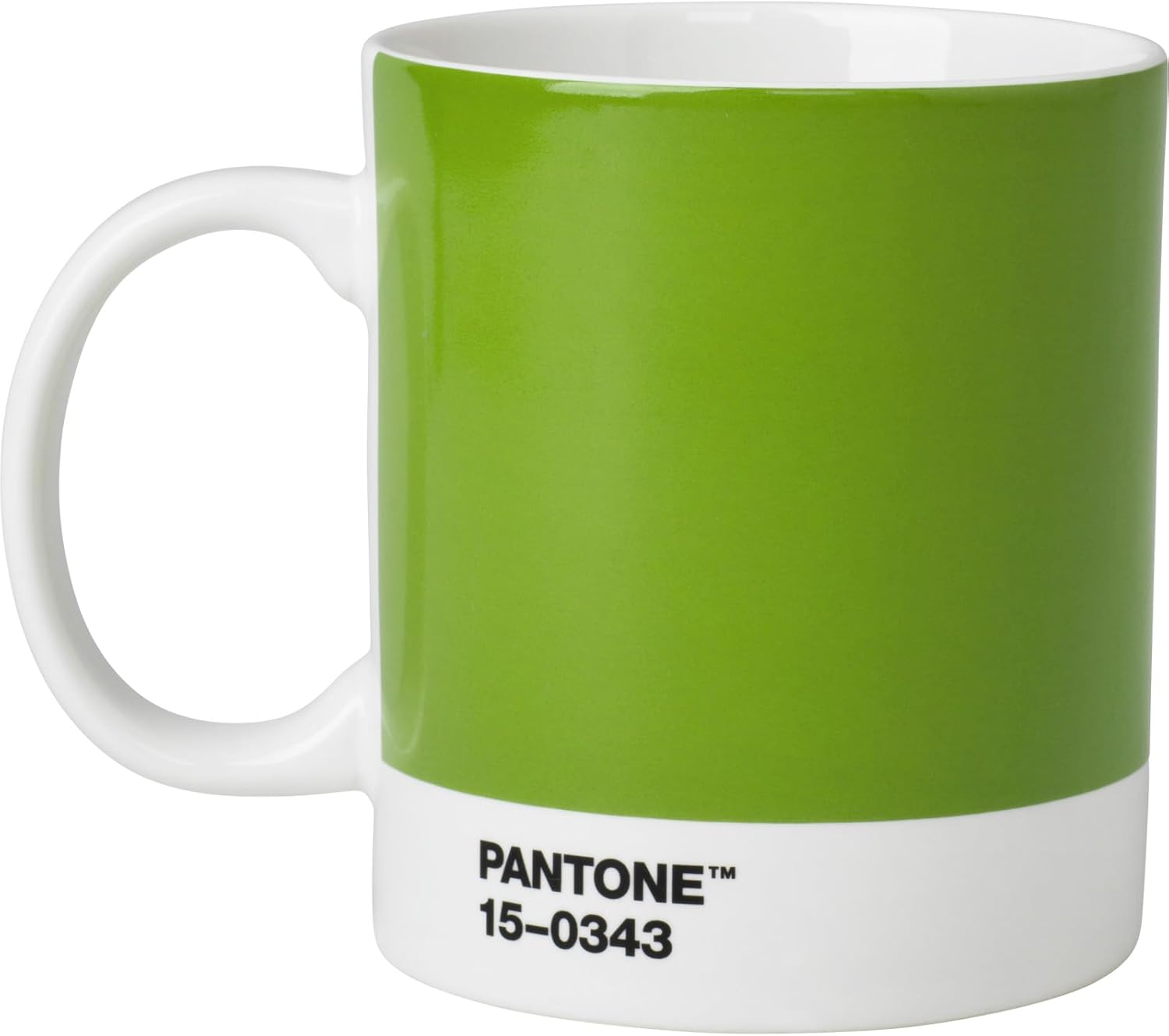 Copenhagen Design Pantone Mug, Coffee/Tea Cup, Fine China (Ceramic), 375 Ml, Greenery 15-0343 (Green), Color of the Year 2017, Porcelain, 1 Count (Pack of 1) image number 1