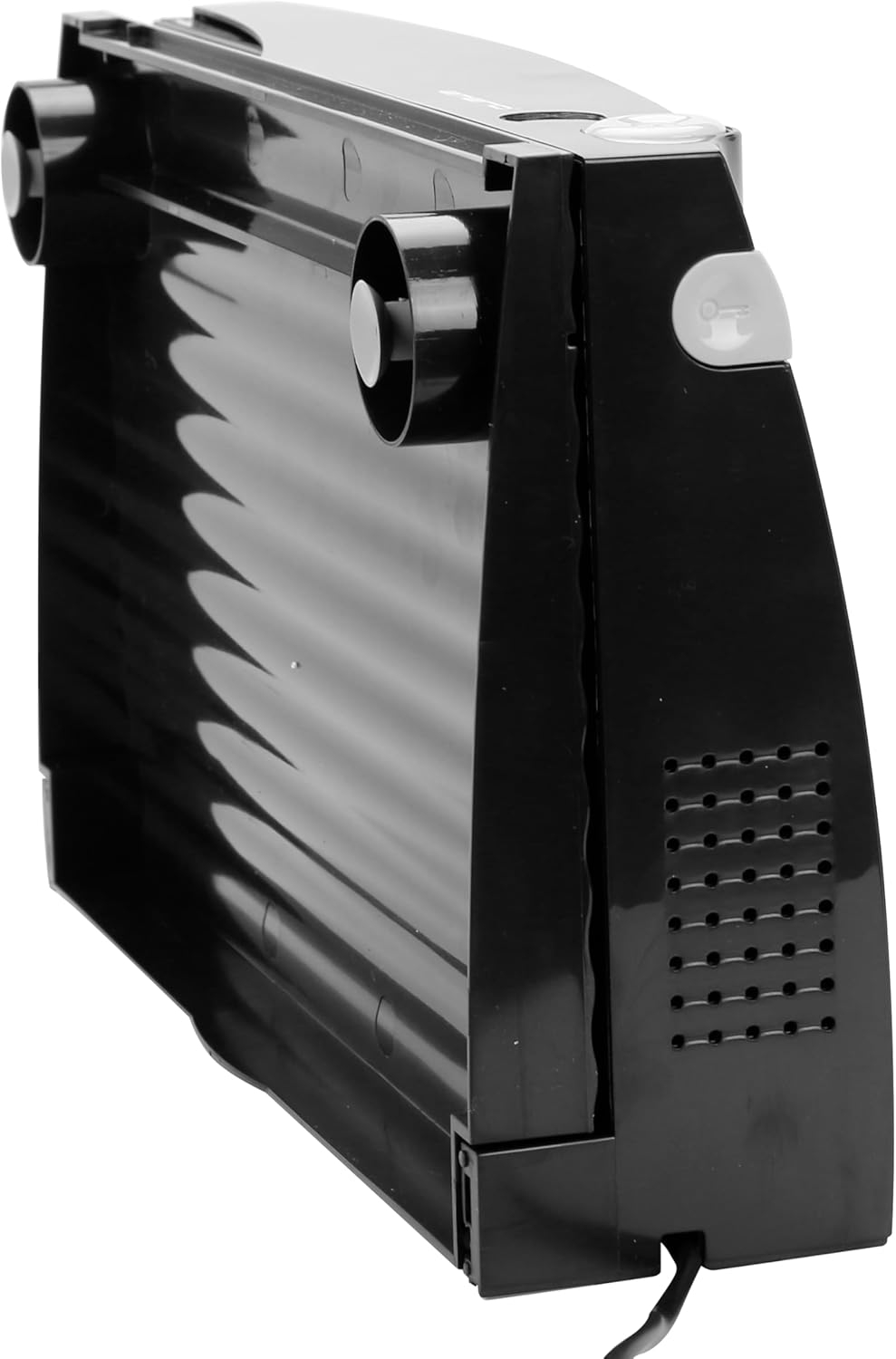 Emerio MS-125000.1 All-Purpose Slicer, Made in the EU, Stainless Steel Knife Unit Produced in Germany, Adjustable 0-17 Mm, Bpa-Free, Space-Saving, Foldable, with Safety Switch, Eco 100 Watt, Black image number 6