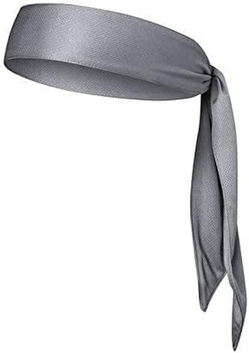 Quickly Dry Moisture Wicking Sweat Head Tie Headband Women Men Sports Stretchy Sweatband Head Wrap Scarf Bandana for Tennis Running Workout Yoga Gym Cycling Fitness (Blue)