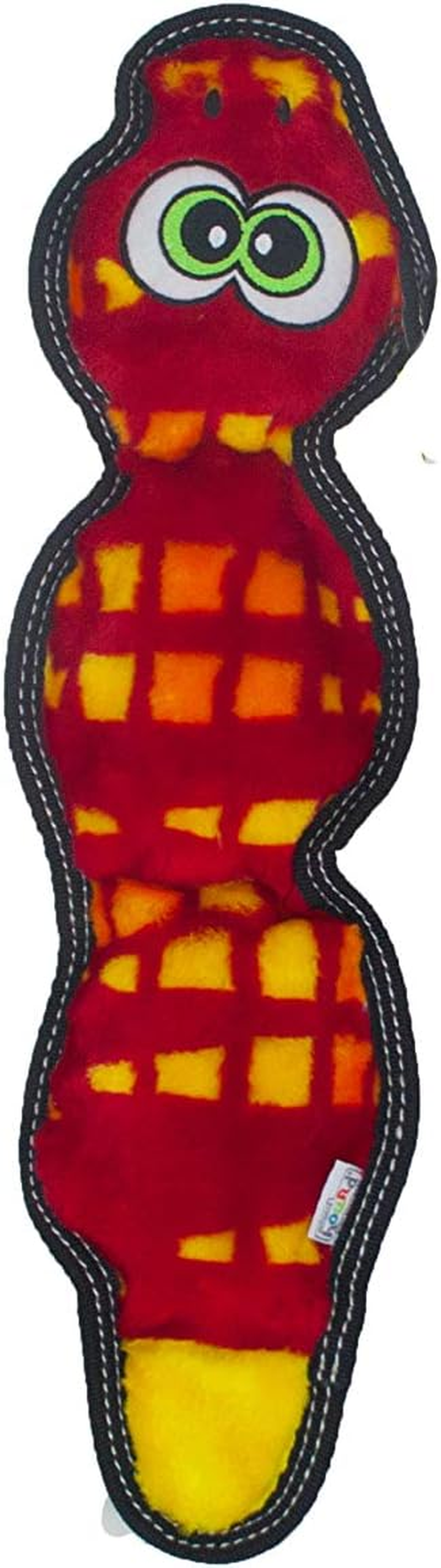 Outward Hound Tough Seamz Snake Plush Dog Toy, Large