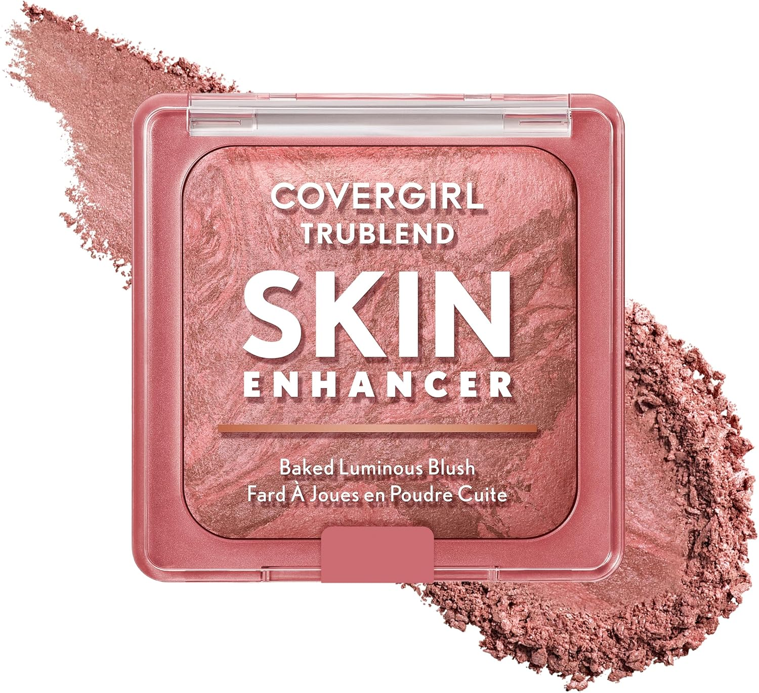 COVERGIRL Trublend Skin Enhancer Baked Luminous Blush, with Hyaluronic Acid & White Rose Extract, Blends Seamlessly - Rose Latte (Nude with Pink Swirls) - 310 Toasted Butterscotch image number 2