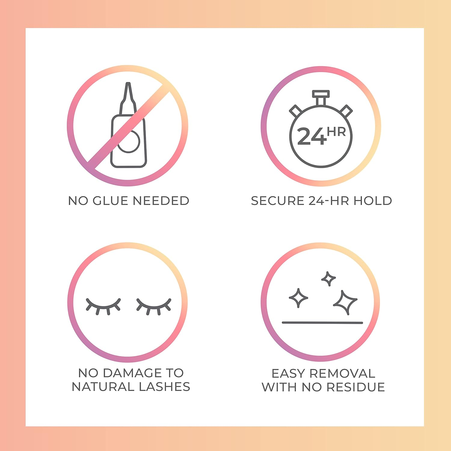 KISS Impress Falsies Press on Self Adhesive Eyelashes, 12Mm-14Mm Natural Volume Press on Lashes, Black, No Glue Needed, Invisible Band, 12 Lash Clusters - Airy image number 3